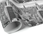 Papier Cadeau Skyline de New York (Coin rond)