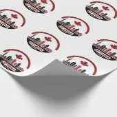 Papier Cadeau Skyline d'Ottawa Canada (Coin)