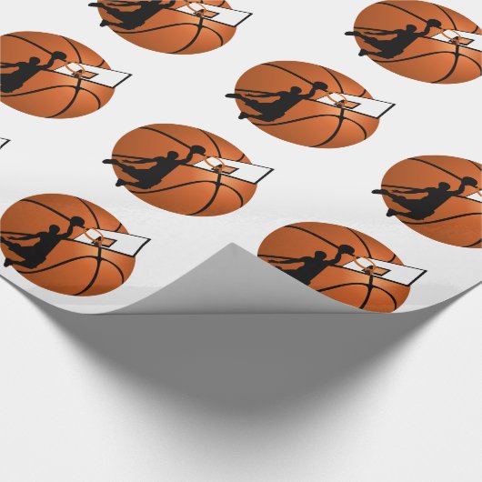 Papier Cadeau Slam Dunk Basketball (Coin)