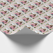 Papier Cadeau Sleek Photo personnalisée et Holiday Poinsettia (Coin)