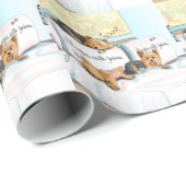 Papier Cadeau Sleeps with Yorkies (Coin rond)