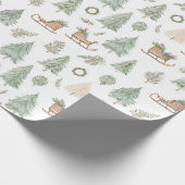 Papier Cadeau Sleigh & Pine Russe (Coin)