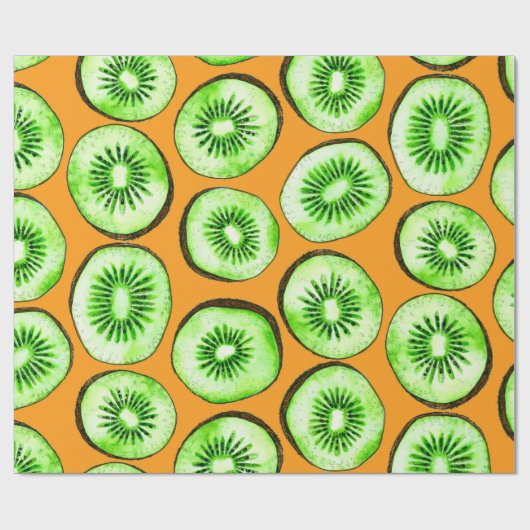 Papier Cadeau Slices Kiwi (Plat)