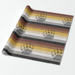 Papier Cadeau SlipperyJoe's artistique Ours Bois cadeaux gay Bea