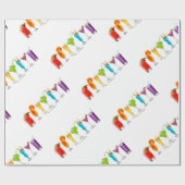 Papier Cadeau SlipperyJoe's cheers alcools cocktails LGBTQIA gay (Plat)