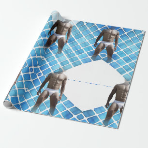 Papier Cadeau SlipperyJoe's Homme sous-vêtements 6 pack poitrine