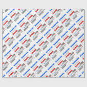 Papier Cadeau Slogan En Marche (Plat)