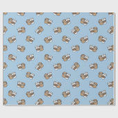 Papier Cadeau Sloth and Coffee (Plat)