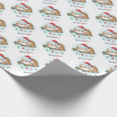 Papier Cadeau Sloth de Noël (Coin)