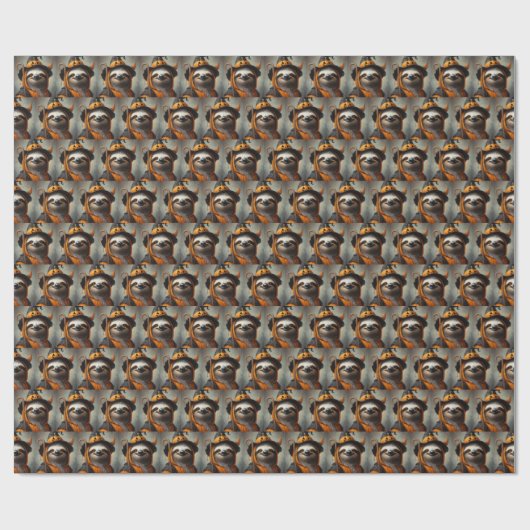 Papier Cadeau Sloth Halloween (Plat)