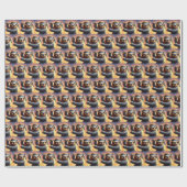 Papier Cadeau Sloth Ninja (Plat)