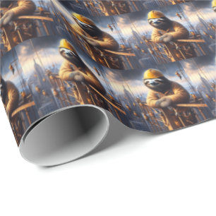 Papier Cadeau Sloth Working the High Steel