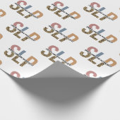 Papier Cadeau SLP Discours Pathologiste Typographie Empreinte de (Coin)