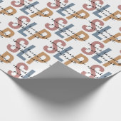 Papier Cadeau SLP Voix Pathologiste Motif rétro (Coin)