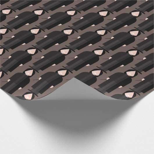 Papier Cadeau Slytherus – Dark Academia Pattern Wrapping Paper (Coin)