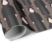 Papier Cadeau Slytherus – Dark Academia Pattern Wrapping Paper (Coin rond)