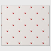 Papier Cadeau Small red hearts (Plat)