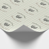 Papier Cadeau Small Vegan Home Bakery Thank You Pattern (Coin)