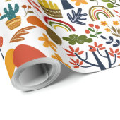 Papier Cadeau Smart beau mignon multi-motif (Coin rond)