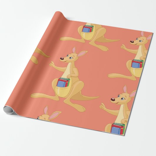 Papier Cadeau Smart Kangaroo (Déroulé)