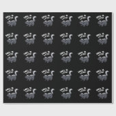 Papier Cadeau Smell Ya Plus Tard Funny Skunk Pun Dark BG (Plat)