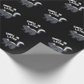 Papier Cadeau Smell Ya Plus Tard Funny Skunk Pun Dark BG (Coin)