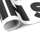 Papier Cadeau SMH | Écart de texte (Coin rond)