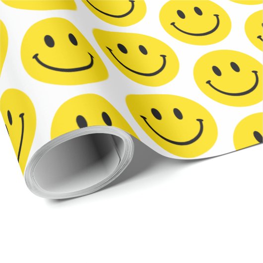 Papier Cadeau Smile Face Happy Get Well Thing of You Kindness (Coin rond)