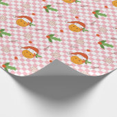 Papier Cadeau Smile Face Santa Hat Checker Cadeau de Noël Envelo (Coin)