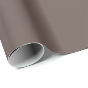 Papier Cadeau Smokey Coffee Quartz Neutre Brown Couleur solide