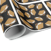 Papier Cadeau Smores motif (Coin rond)
