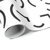 Papier Cadeau Smug Emoticon (‿MD) Kaomoji japonais (Coin rond)