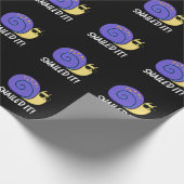 Papier Cadeau Snail It Funny Snail Pun Dark BG (Coin)