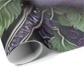 Papier Cadeau Snake Celtique noeud pourpre (Coin rond)