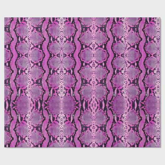 Papier Cadeau Snakeskin, Constricto Boa Rose Chaud (Plat)