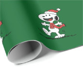 Papier Cadeau Snoopy Christmas  (Coin rond)