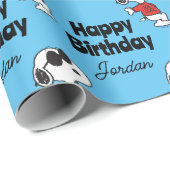 Papier Cadeau Snoopy "Joe Cool" debout (Coin rond)