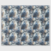 Papier Cadeau Snow Owl in Winter Moonlight (Plat)