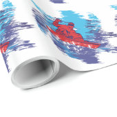 Papier Cadeau Snowboard (Coin rond)