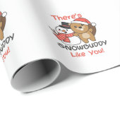 Papier Cadeau Snowbuddy Like Snowman (Coin rond)