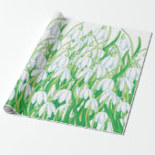 Papier Cadeau Snowdrops de printemps (Déroulé)