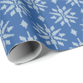 Papier Cadeau Snowfall Knit  (Coin rond)