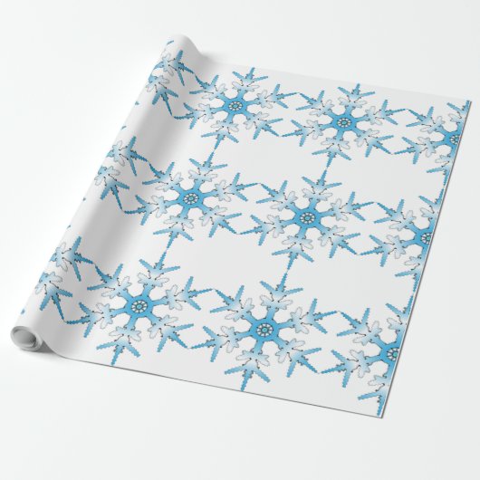 PAPIER CADEAU SNOWFLAKE (Déroulé)