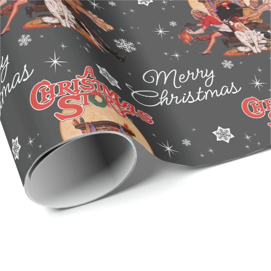 Papier Cadeau Snowflake (Coin rond)