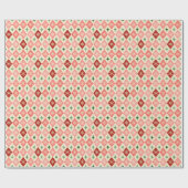 Papier Cadeau Snowflake Harlequin MCM Red & Green (Plat)