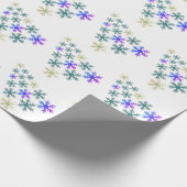 Papier Cadeau Snowflake sapin de Noël Festive Festive Festive (Coin)