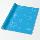 Papier Cadeau Snowflake Wrapping Paper (Déroulé)