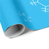 Papier Cadeau Snowflake Wrapping Paper (Coin rond)