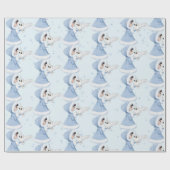 Papier Cadeau Snowflakes hiver de la princesse de Noël (Plat)