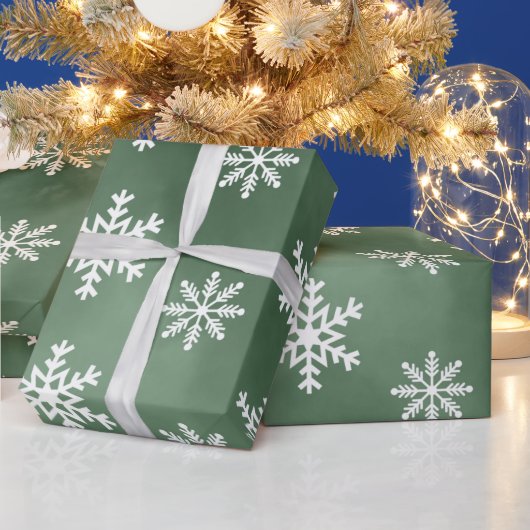 Papier Cadeau Snowflakes Motif Vacances Papier d'enveloppement (Vacances)